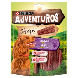 PURINA AdVENTuROS Strips szarvas, vad ízű jutalomfalat kutyáknak