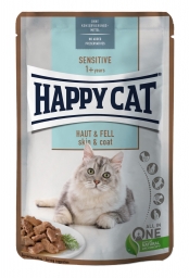 HAPPY CAT Pouch Szósz Sensitive érzékeny bőrű macskáknak