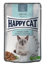 HAPPY CAT Pouch Szósz Sensitive érzékeny emésztésű macskáknak