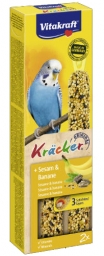 VITAKRAFT Kräcker Szezám és banán dupla rúd hullámos papagájnak (60g)