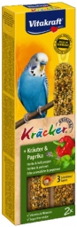 VITAKRAFT Kräcker Gyógynövény-paprika dupla rúd hullámos papagáj (60g)