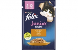 FELIX Fantastic Junior macskaeledel csirkével aszpikban (85g)