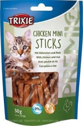 TRIXIE Premio Chicken Mini Sticks jutalomfalat macskáknak (50g)