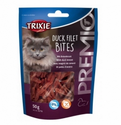 TRIXIE Premio Duck Filet Bites jutalomfalat (kacsa) macskáknak (50g)