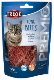 TRIXIE Premio Tuna Bites jutalomfalat (tonhal) macskáknak (50g)