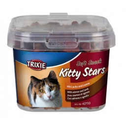 TRIXIE Soft Snack Kitty Stars jutalomfalat (lazac, bárány) (140g)