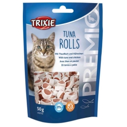 TRIXIE Premio Tuna Rolls jutalomfalat (tonhal) macskáknak (50g)