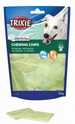 TRIXIE Denta Fun Spirulina rágó chips kutyáknak