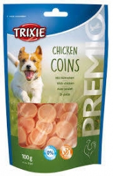 TRIXIE Premio Chicken Coins jutalomfalat (csirke) kutyáknak (100g)