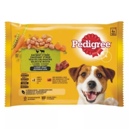 PEDIGREE Vegyes válogatás aszpikban csirkével és marhával (4x100g)