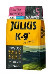 JULIUS K-9 Utility Dog Hypoallergenic Lamb, Herbals Adult szárazeledel