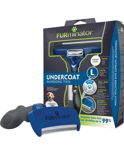 FURminator Aljszőrkefe - Nagytestű, rövid szőrű kutyáknak (L)