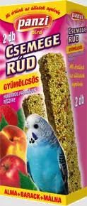 PANZI Csemege rúd gyümölcsökkel hullámos papagájoknak (2 db)