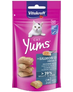 VITAKRAFT Cat Yums Snack puha jutalomfalat lazaccal (40g)