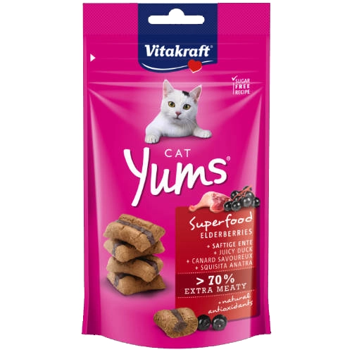 VITAKRAFT Cat Yums Snack puha jutalomfalat kacsával (40g)