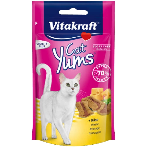VITAKRAFT Cat Yums Snack puha jutalomfalat sajttal (40g)