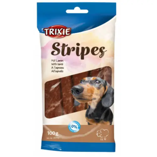 TRIXIE Stripes jutalomfalat (bárány) kutyáknak (100g)