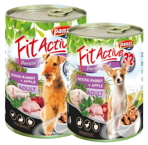 PANZI FitActive Adult nedveseledel (liba, nyúl, alma) felnőtt kutyáknak