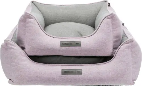 TRIXIE Lona Bed szögletes, peremes fekhely (rózsaszín/szürke)