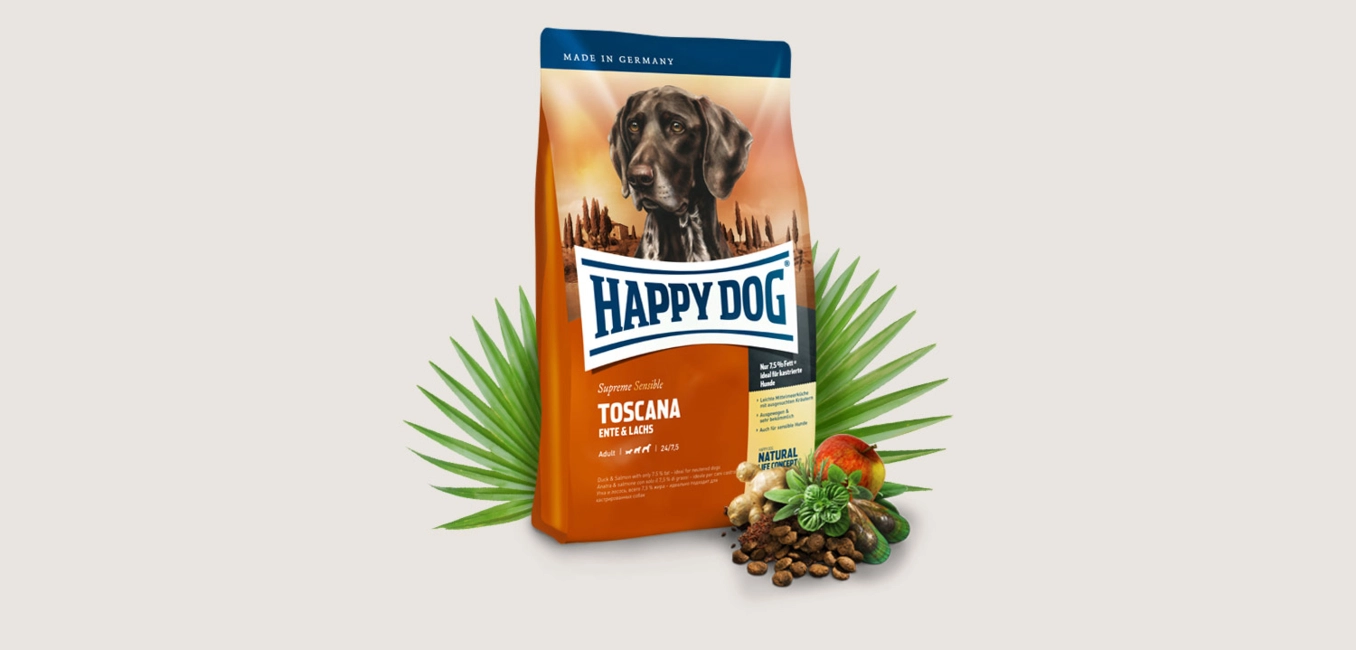 HAPPY DOG Supreme Sensible Toscana szárazeledel kutyáknak