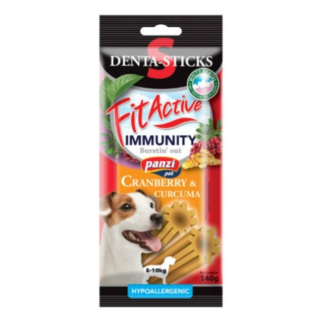 PANZI FitActive SNACK Denta-Sticks jutalomfalat (vörösáfonya, kurkuma)