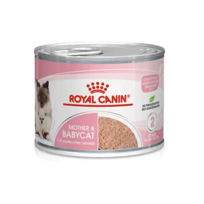ROYAL CANIN Mother & Babycat Ultra soft mousse nedves macskaeledel