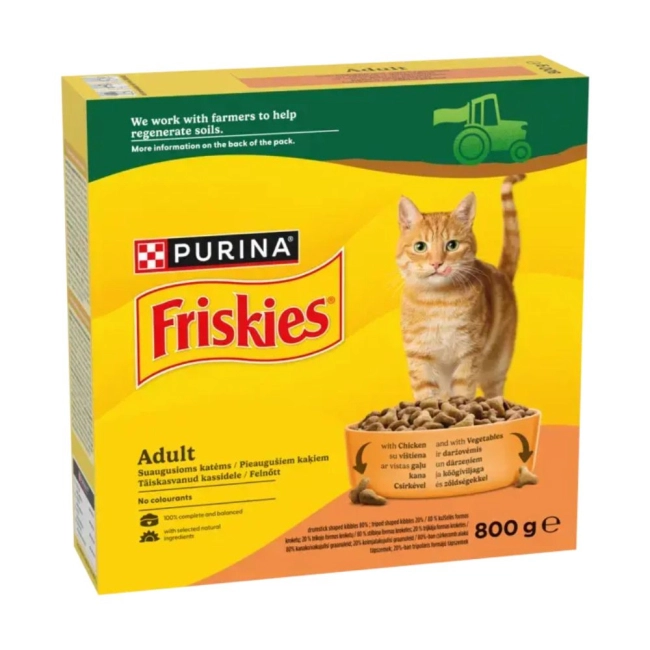 FRISKIES Csirkével és hozzáadott zöldségekkel száraz macskaeledel