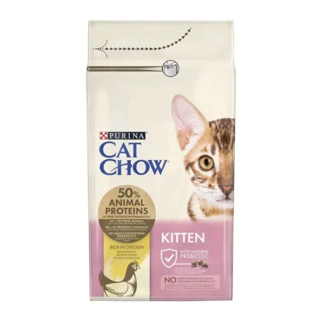 CAT CHOW Kitten Csirkében gazdag száraz macskaeledel