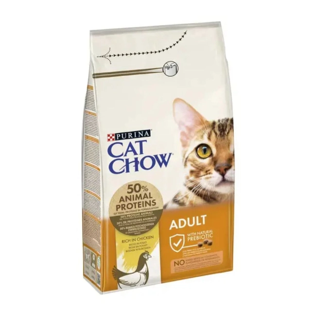 CAT CHOW Adult csirkében / lazacban gazdag macskaeledel