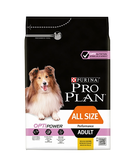 PRO PLAN All Size Adult OPTIPOWER csirkében gazdag száraz kutyaeledel