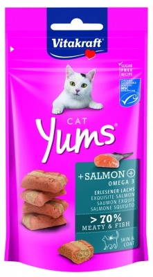 Vitakraft Cat Yums lazaccal és Omega-3-al macskának 40 g