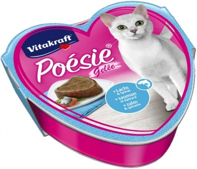 Vitakraft Poésie Gelée lazaccal és spenóttal macskáknak 85 g