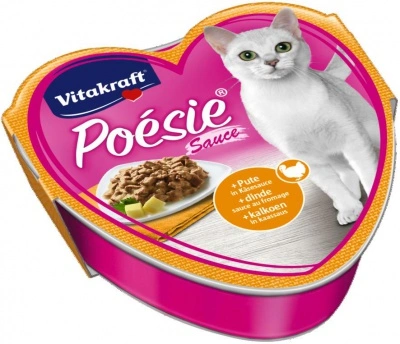 Vitakraft Poésie Sauce pulykával és sajttal macskáknak 85 g