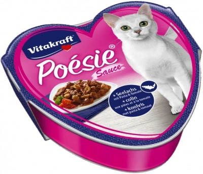 Vitakraft Poésie Sauce tőkehallal és paradicsomos tésztával macskáknak 85 g