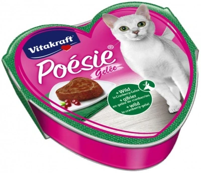 Vitakraft Poésie Gelée vadhússal és áfonyazselében macskáknak 85 g