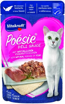 Vitakraft Poésie Déli Sauce macskáknak - fekete tőkehal 85 g