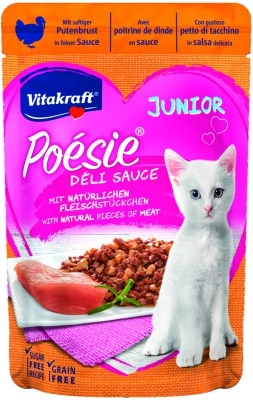 Vitakraft Poésie Déli Sauce Junior macskáknak - pulyka 85 g