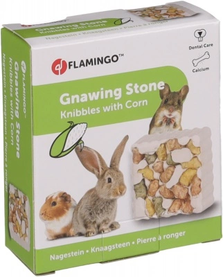 Flamingo Gnawing Stone Knibbles - kukoricás ásványi kő 1 db
