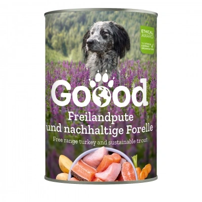 Goood Senior Freilandpute & Nachhaltige Forelle - pulykás és pisztrángos konzerv 400 g