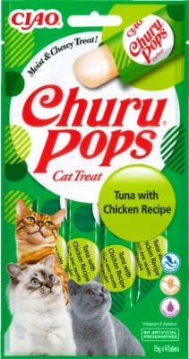 Inaba Cat Churu Pops - tonhal csirkével 4 x 15 g