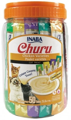Inaba Cat Churu Püré - csirke mix 50 db 50 x 14 g