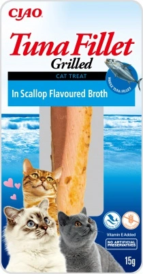 Inaba Cat Grilled Tuna Fillet - fésűkagylós lében 15 g
