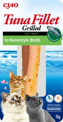 Inaba Cat Grilled Tuna Fillet - házias húslevesbe mártva 15 g