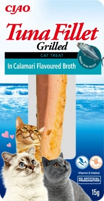 Inaba Cat Grilled Tuna Fillet - tintahalas lében 15 g