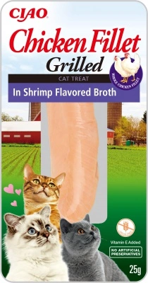 Inaba Cat Grilled Chicken Fillet - garnélarákos lében 25 g