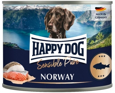 Happy Dog pur konzerv lazac ízesítésű nedves állateledel felnőtt kutyák számára 6X200 g 6 cm