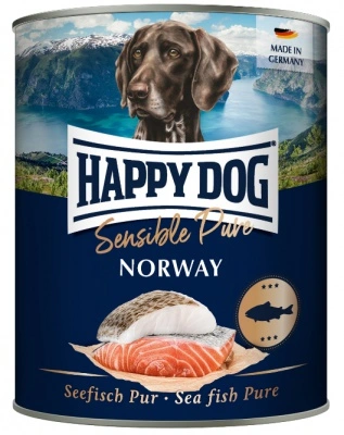 Happy Dog pur konzerv lazac ízesítésű nedves állateledel felnőtt kutyák számára 6X800 g 1 db