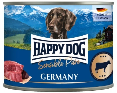 Happy Dog pur konzerv marha ízesítésű nedves állateledel felnőtt kutyák számára 6X200 G 1 db