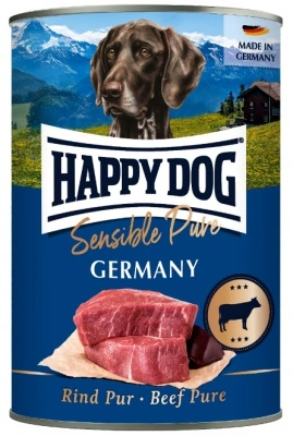 Happy Dog pur konzerv marha ízesítésű nedves állateledel felnőtt kutyák számára 6X400G 2.5 kg