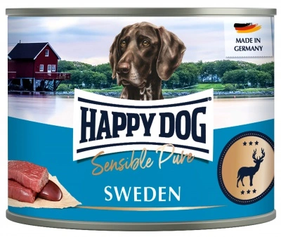 Happy Dog pur konzerv vadas ízesítésű nedves állateledel felnőtt kutyák számára 6x200 g 100 g